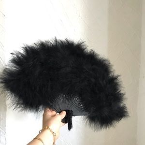 rare maison close feather fan